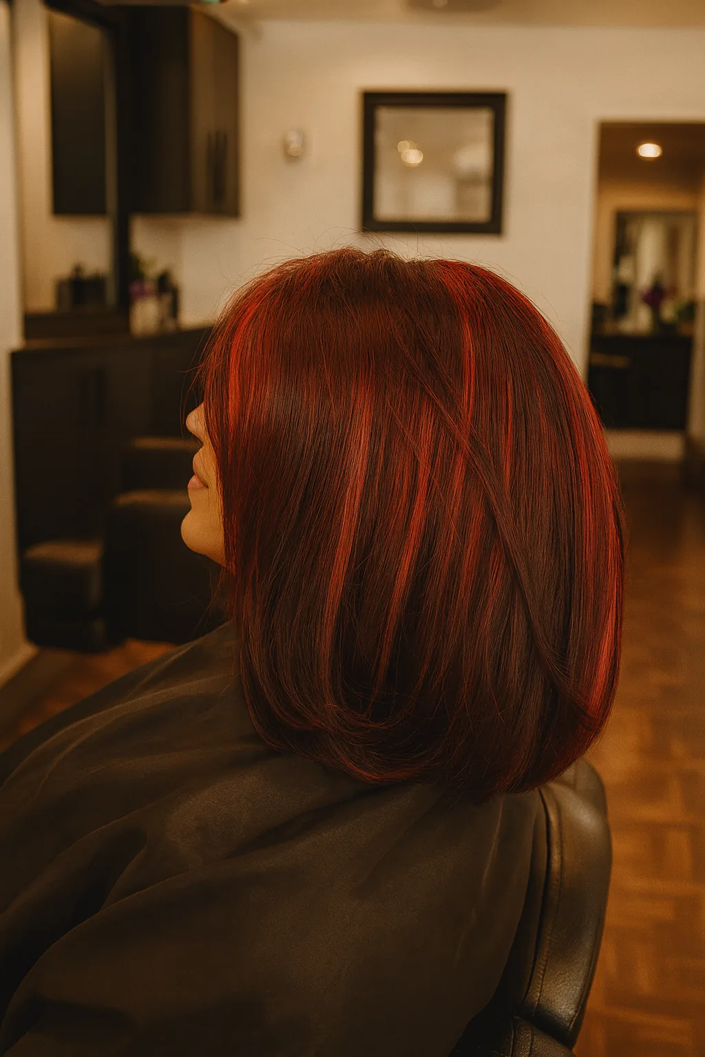 Color cobrizo intenso